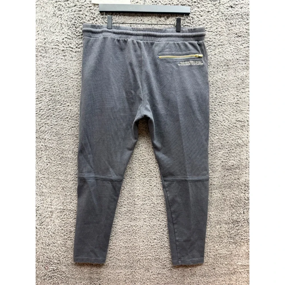 Kith Bennett Embroidered Tapered Drawstring Sweatpants Ebony Mens Size XL